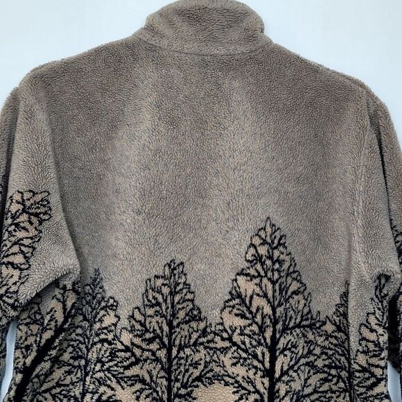 Vintage TeePee Canadian Wilderness Full Zip Fleece Sweater Size Medium - Picture 8 of 11